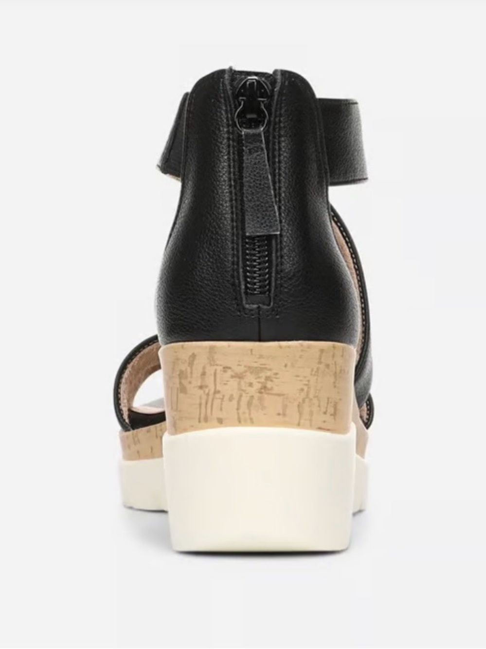 SOUL Naturalizer Good Times Black Strappy Wedge Sandals NIB, Sz. 8 Wide - Picture 6 of 12